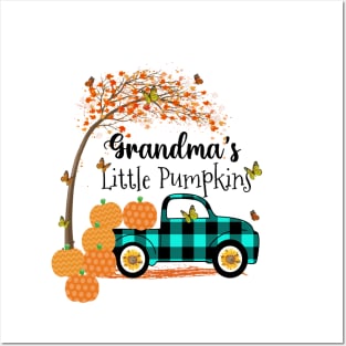 Grandmas Little Pumpkins Shirt, Nana Little Pumpkins Gifts for Mom Mother Posters and Art